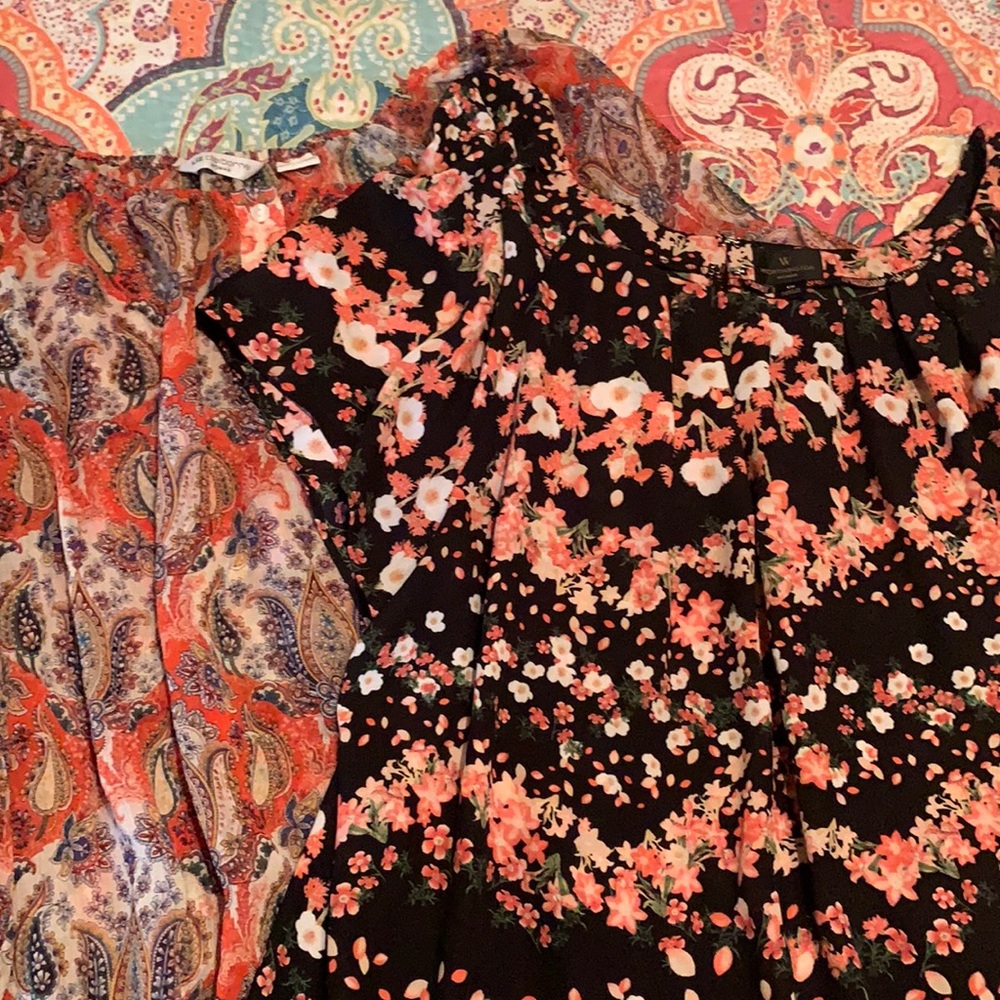 Lot of (2) 1x tops Worthington, Liz Claiborne